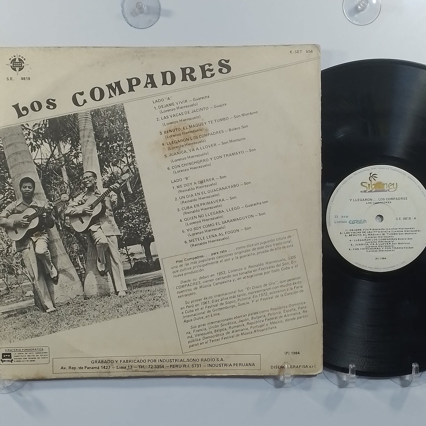 lp Los Compadres Y Llegaron Los Compadres made peru 1984 latin guajira son