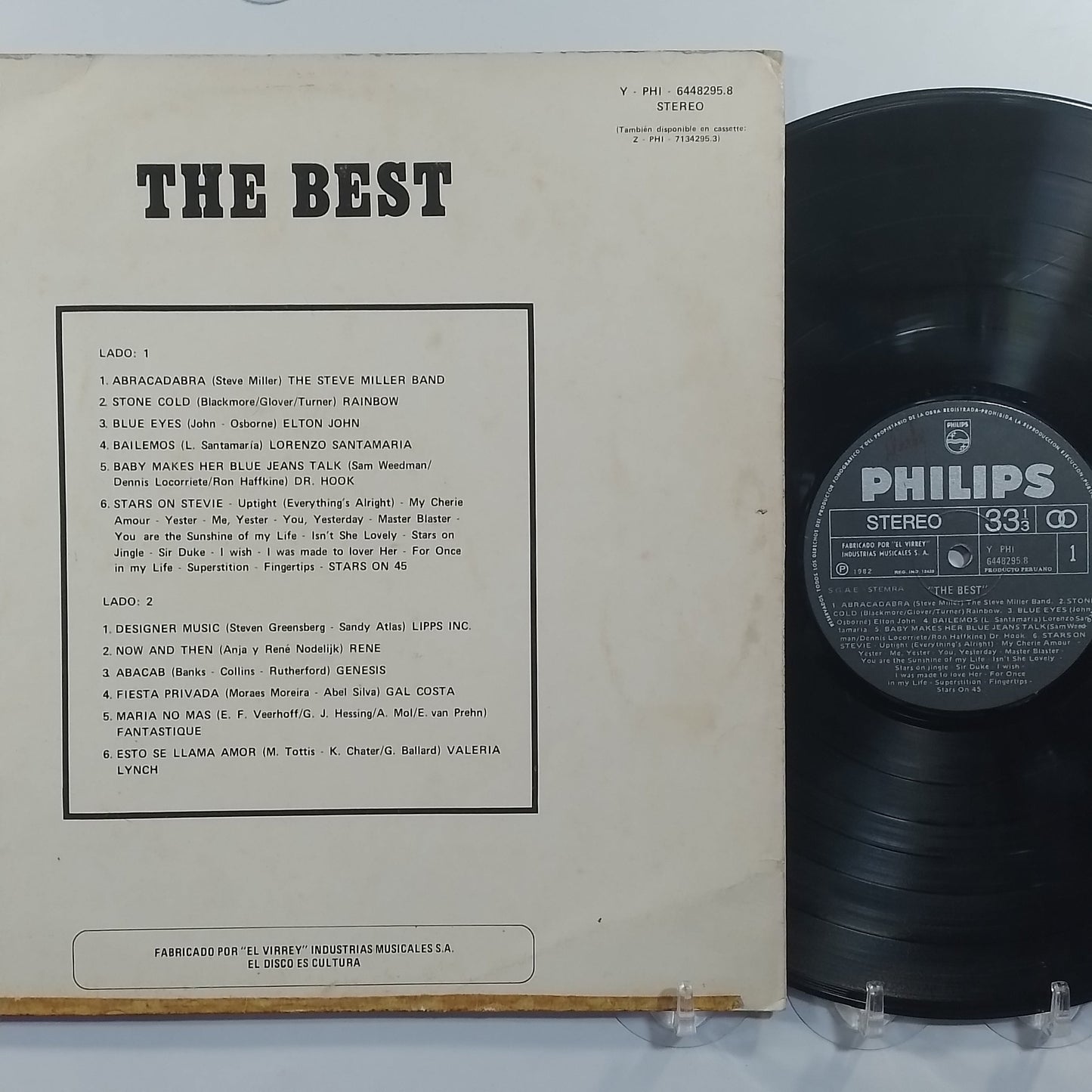 lp The Best steve miller band elton john genesis dr hook varios made peru 1982 pop rock