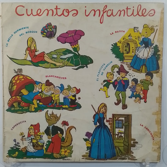 lp cuentos infantiles emi odeon la bella durmiente la cenicienta blancanieves varios made peru 1984 infantil
