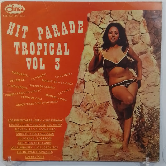 lp Hit Parade Tropical Vol 3 Popy Y Sus Pirañas Manzanita Y Su Conjunto Los Orientales varios made peru 1971 disco color latin cumbia