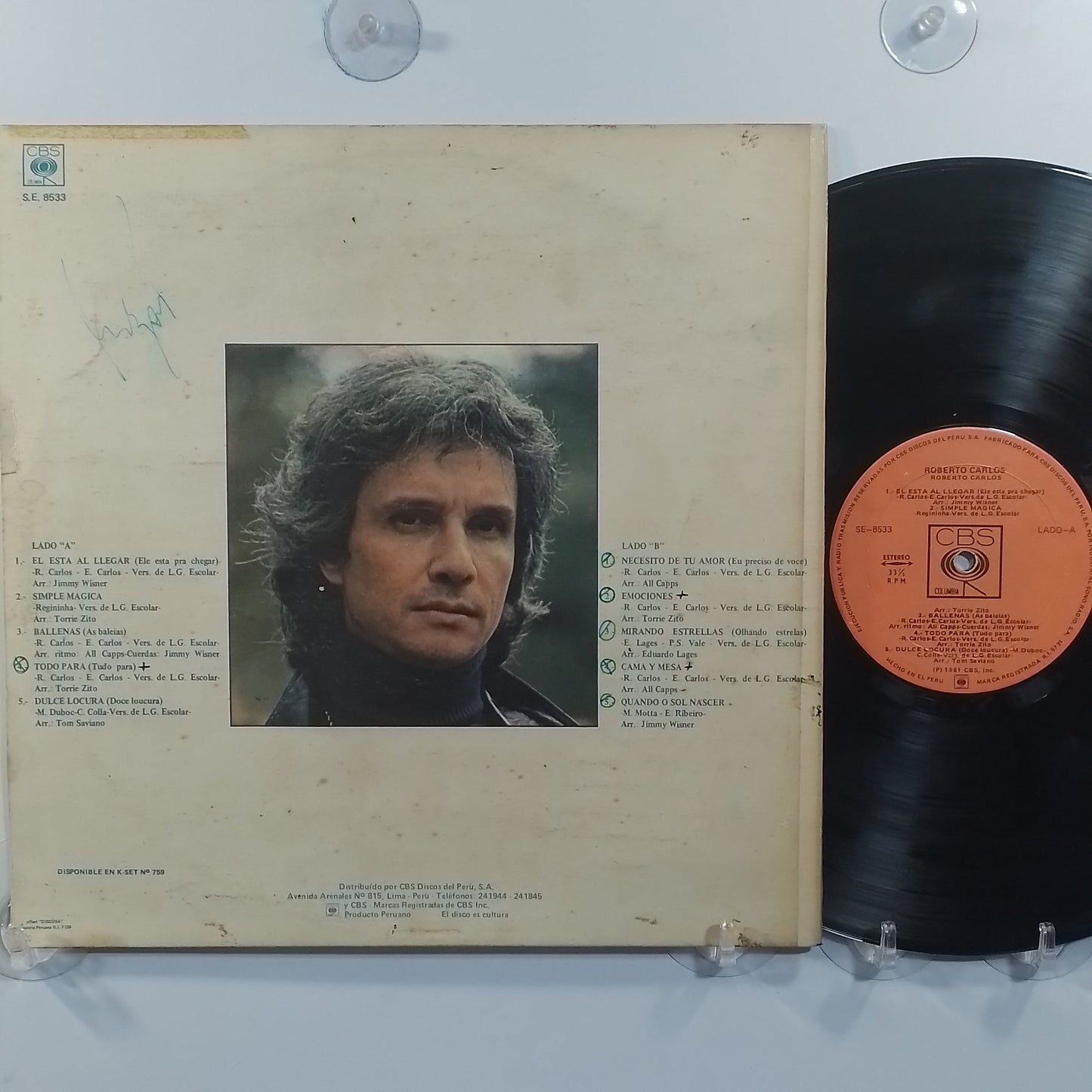 lp roberto carlos roberto carlos made peru 1981 latin pop