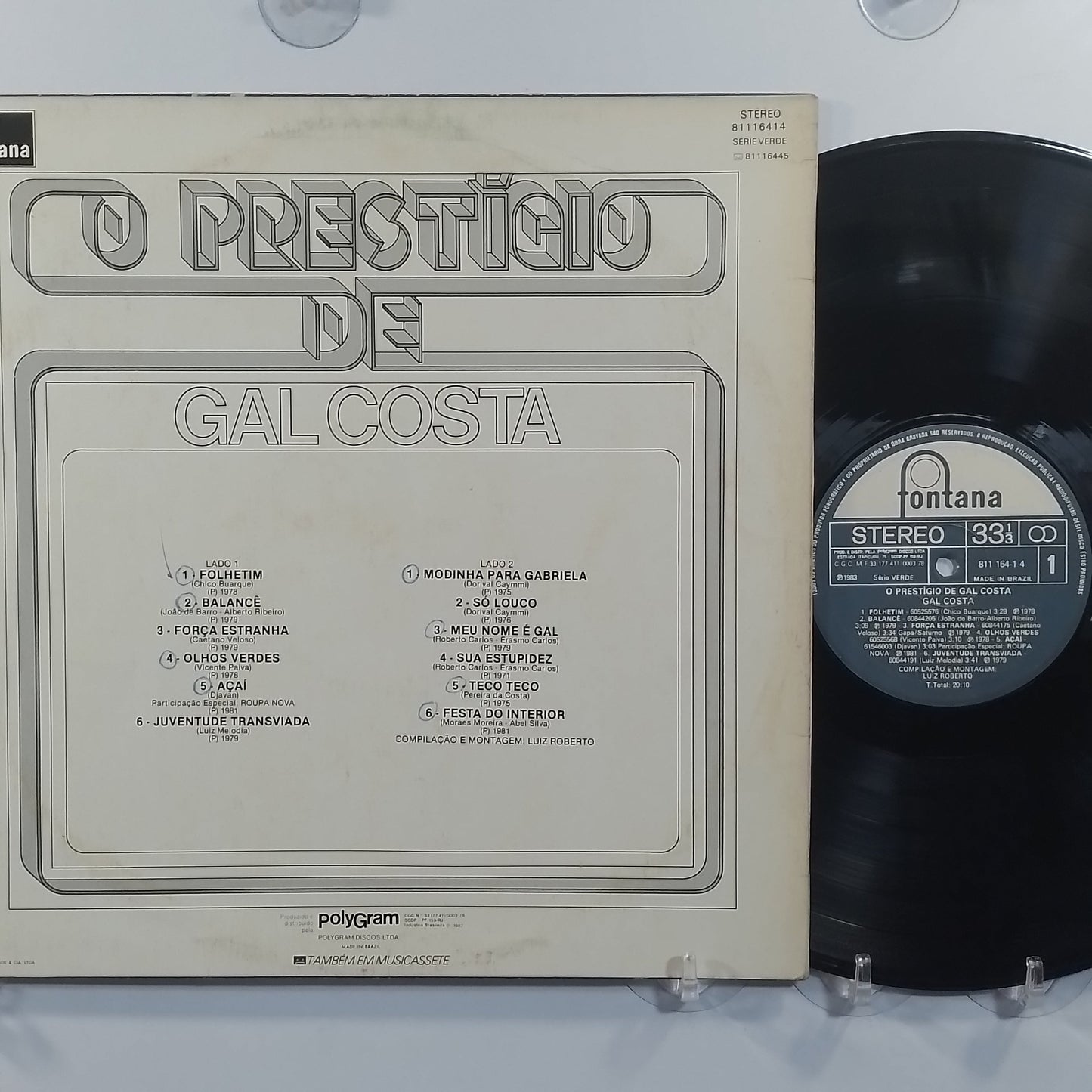 lp Gal Costa O Prestígio De Gal Costa made brasil 1985 latin jazz