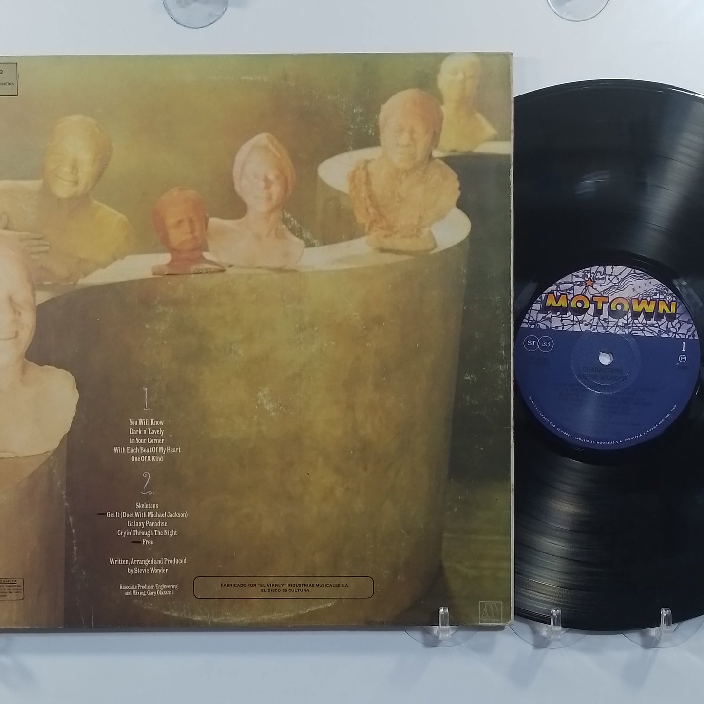 lp Stevie Wonder Characters made peru 1987 gatefold con insert funk soul