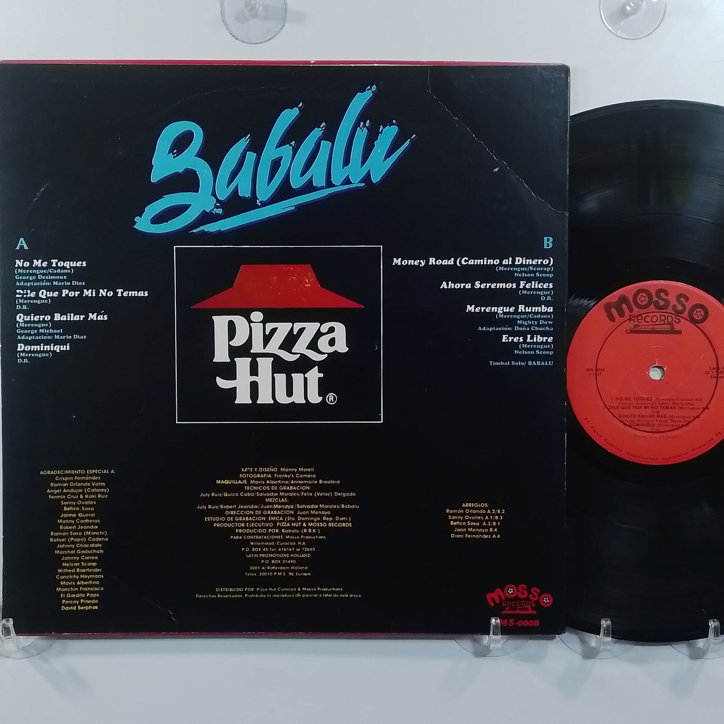 lp Babalu Pizza Al Mundo Con Merengue made usa 1987 latin merengue