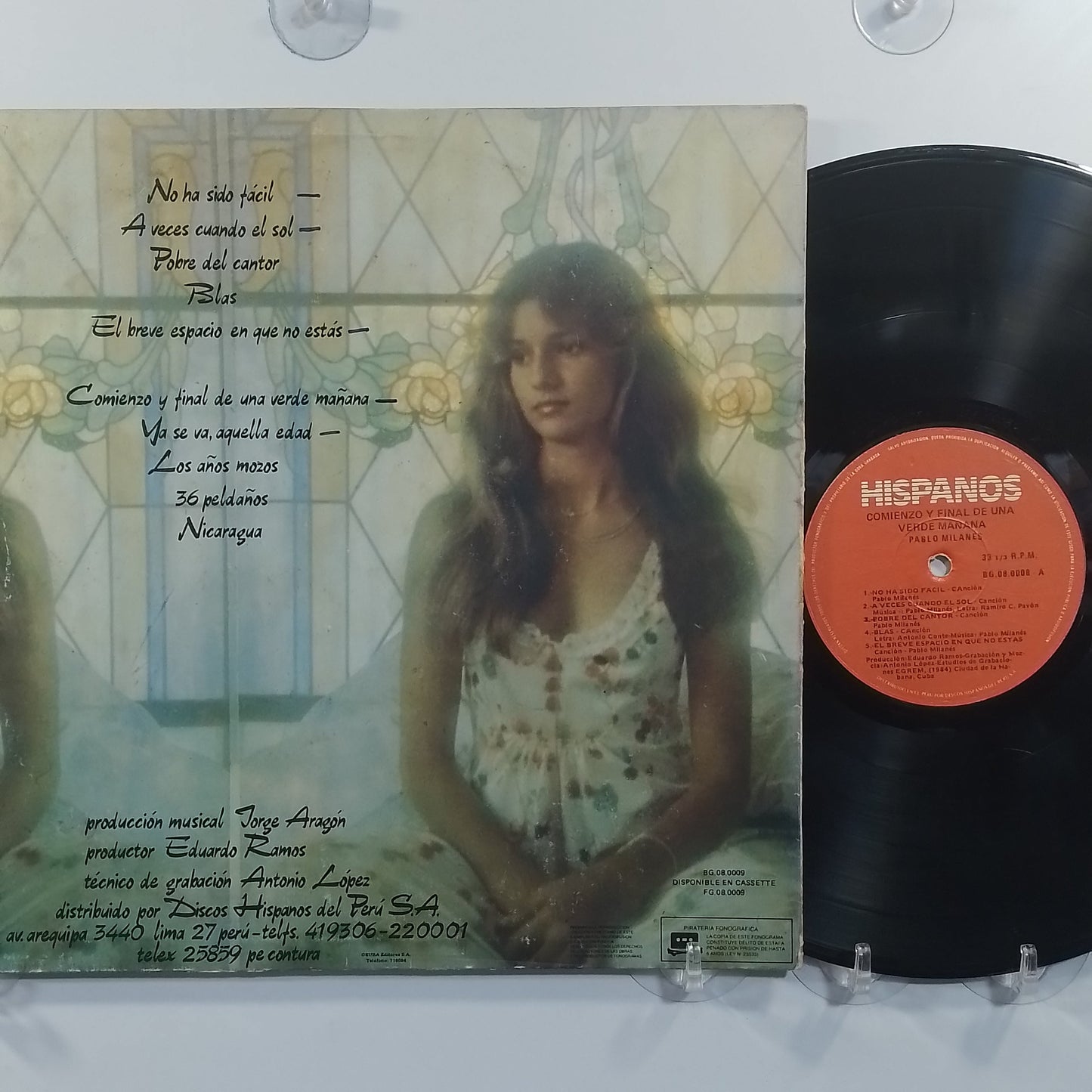 lp Pablo Milanes Comienzo Y Final De Una Verde Mañana made peru 1986 nueva trova folk