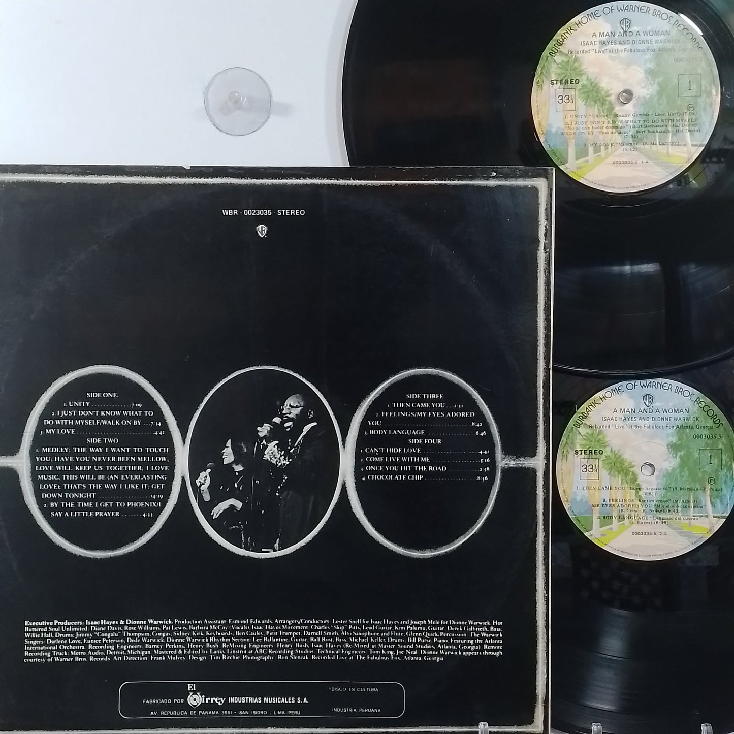 x2 lp Isaac Hayes & Dionne Warwick A Man And A Woman made peru 1977 funk soul