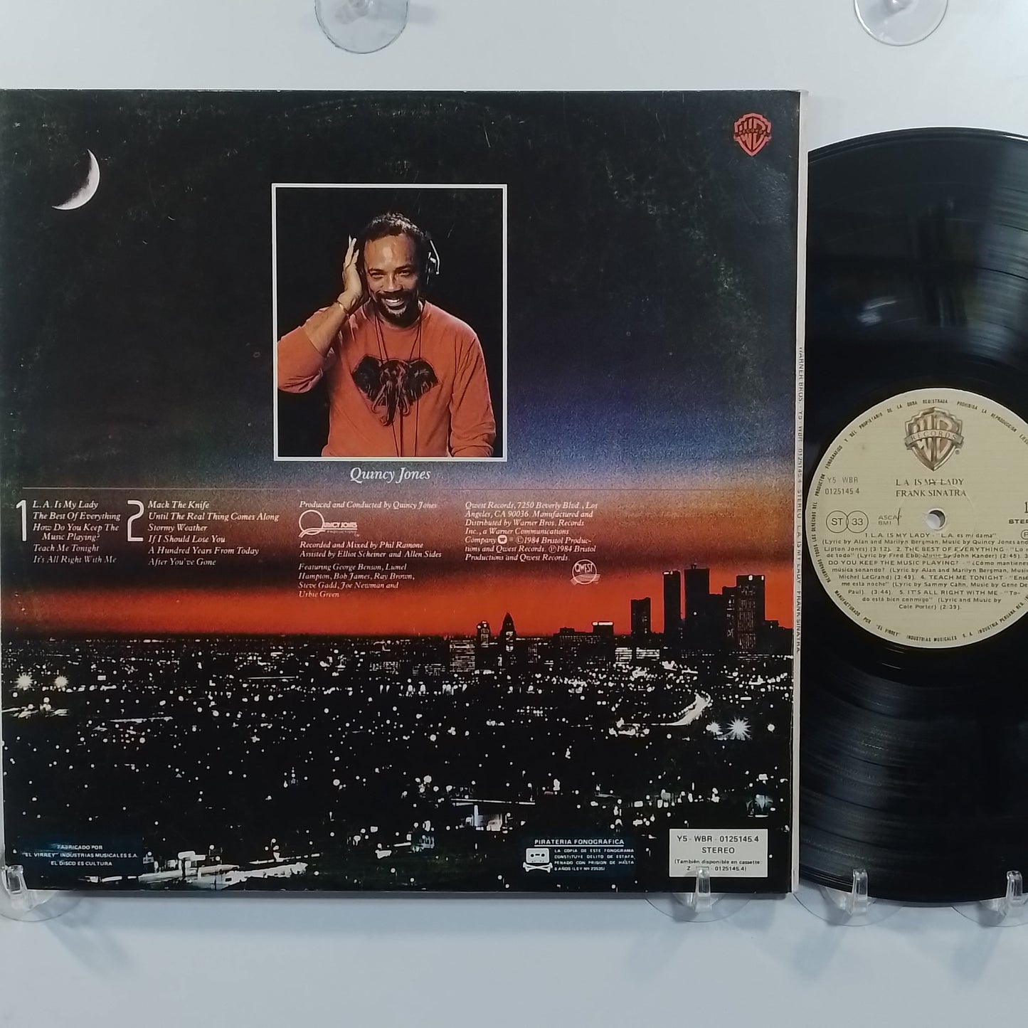 lp Frank Sinatra With Quincy Jones And Orchestra L.A. Is My Lady made peru 1984 gatefold con insert Swing jazz