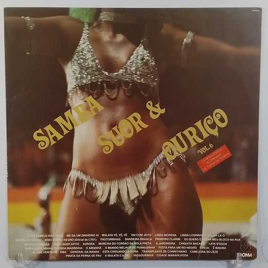 lp Sambalivre Samba Suor E Ouriço Vol 6 made brasil 1986 latin samba