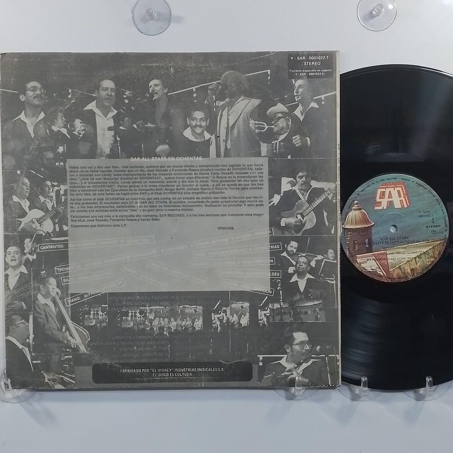 lp sar all stars recorded live in club ochentas vol 2 made peru 1982 salsa