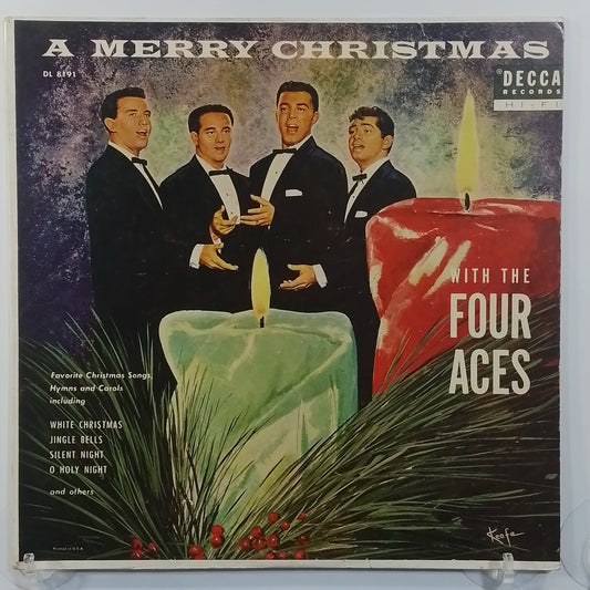 lp the four aces a merry christmas whit the four aces made usa 1955 villancicos