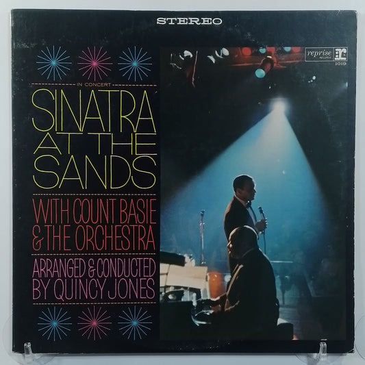 x2 lp Frank Sinatra With Count Basie & The Orchestra Sinatra At The Sands Arranged & Conducted By Quincy Jones made usa 1966 gatefold big band jazz