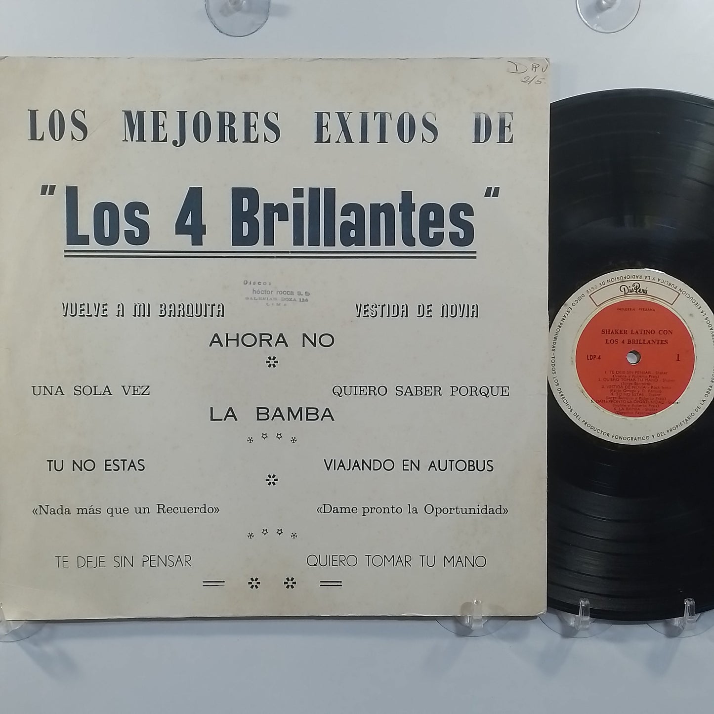 lp Los 4 Brillantes Shaker Latino made peru 1965 primera prensa latin rock