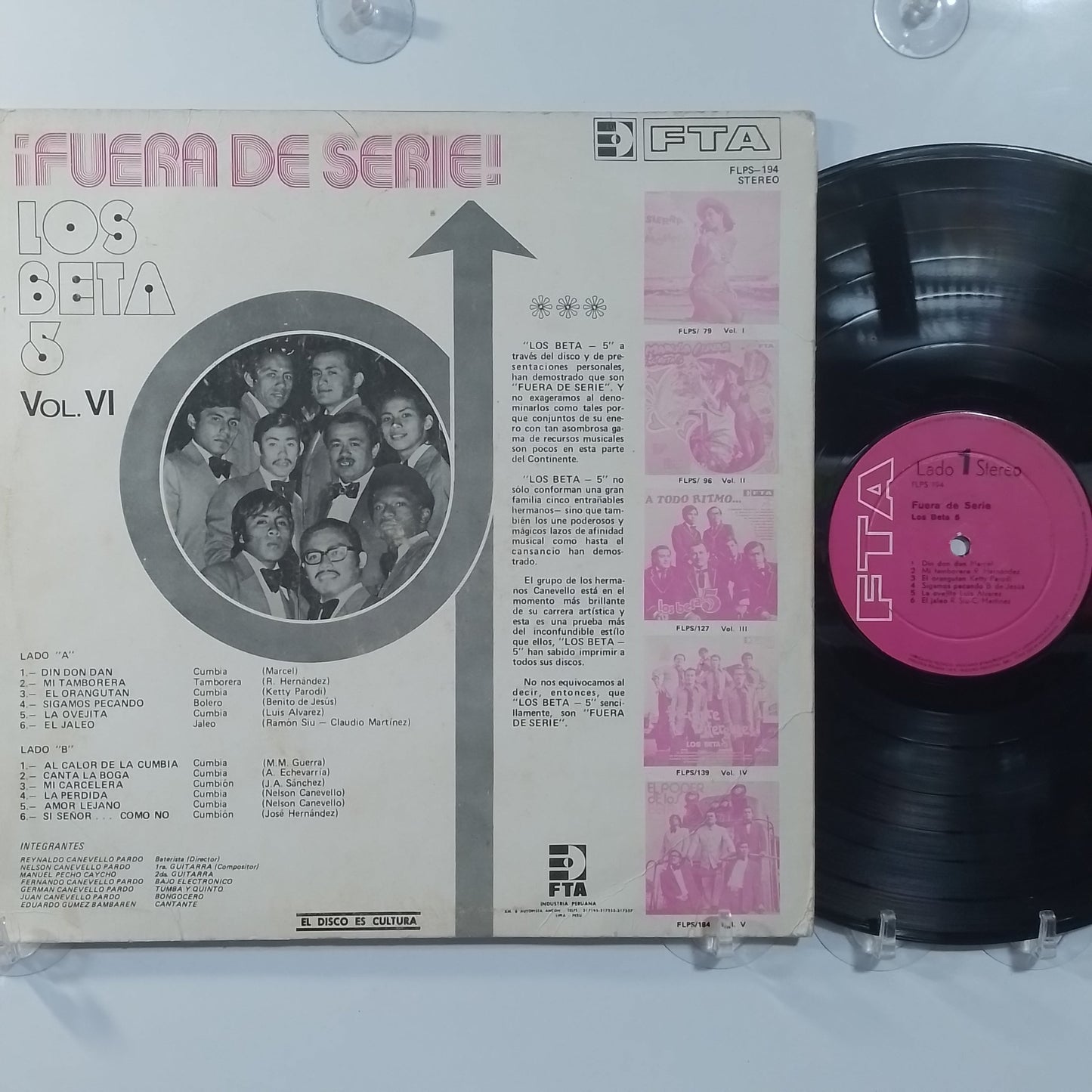 lp Los Beta 5 Fuera De Serie made peru 1974 tropical cumbia