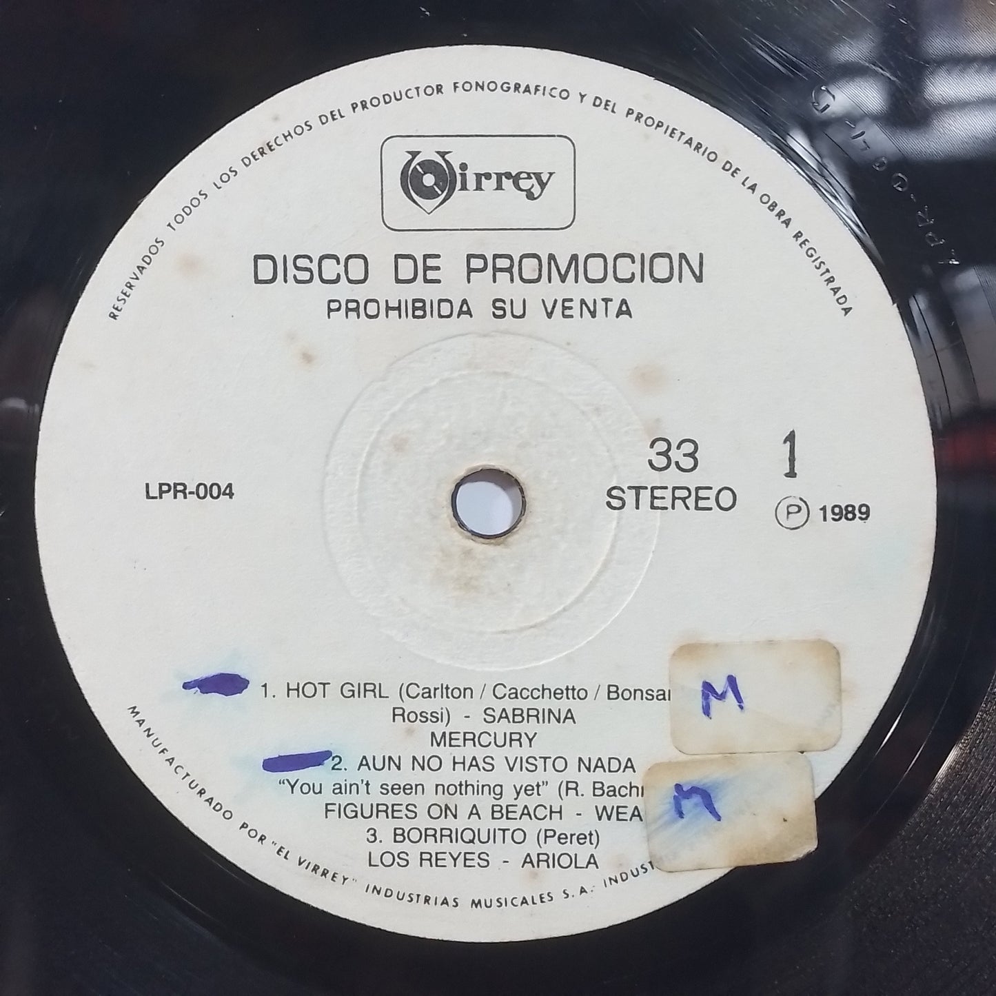 lp Disco De Promocion virrey LPR-004 Madonna Sabrina Sheena Easton varios made peru 1989 promocional Electronic pop rock