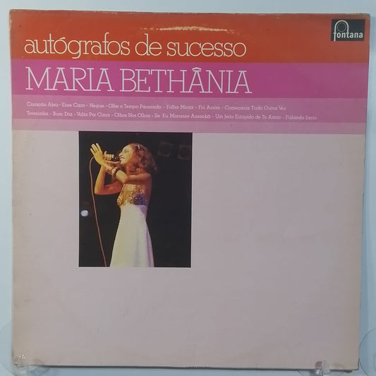 lp Maria Bethânia Autógrafo de Sucessos made Brasil 1984 samba folk