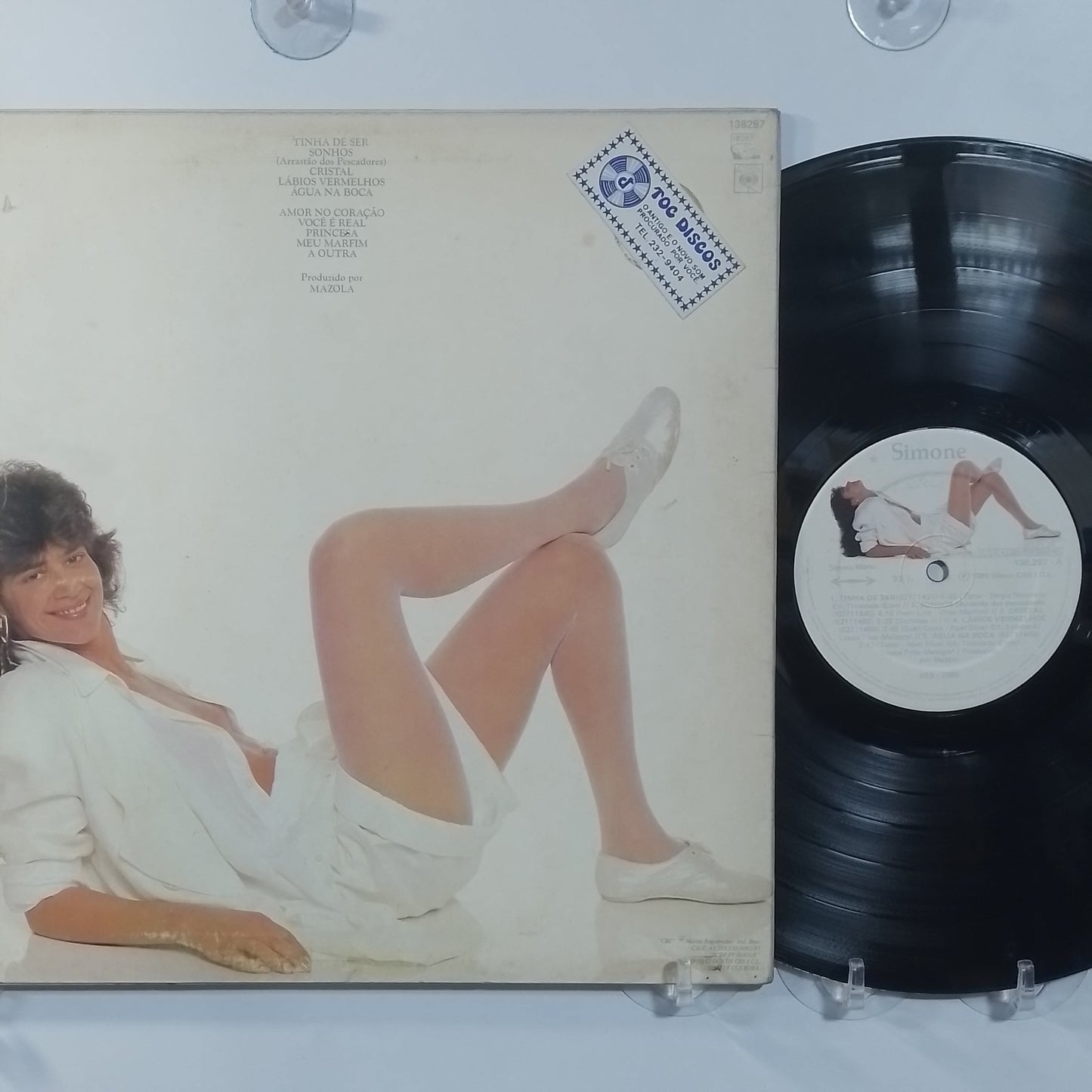 lp Simone Cristal made Brasil 1985 con insert latin pop