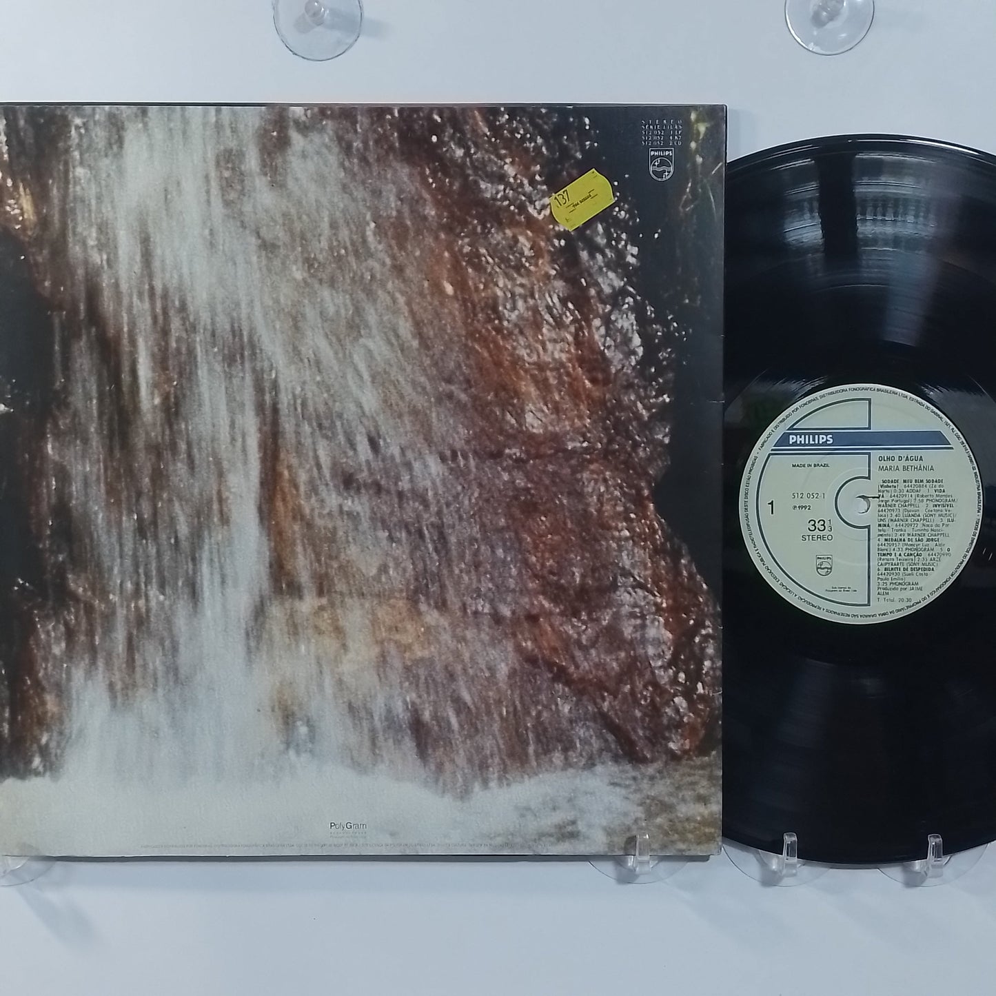 lp Maria Bethânia Olho D'agua made Brasil 1992 con insert latin pop