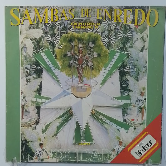 x2 lp Sambas De Enredo Das Escolas De Samba Do Grupo 1A Carnaval 91 made Brasil 1991 con insert samba folk