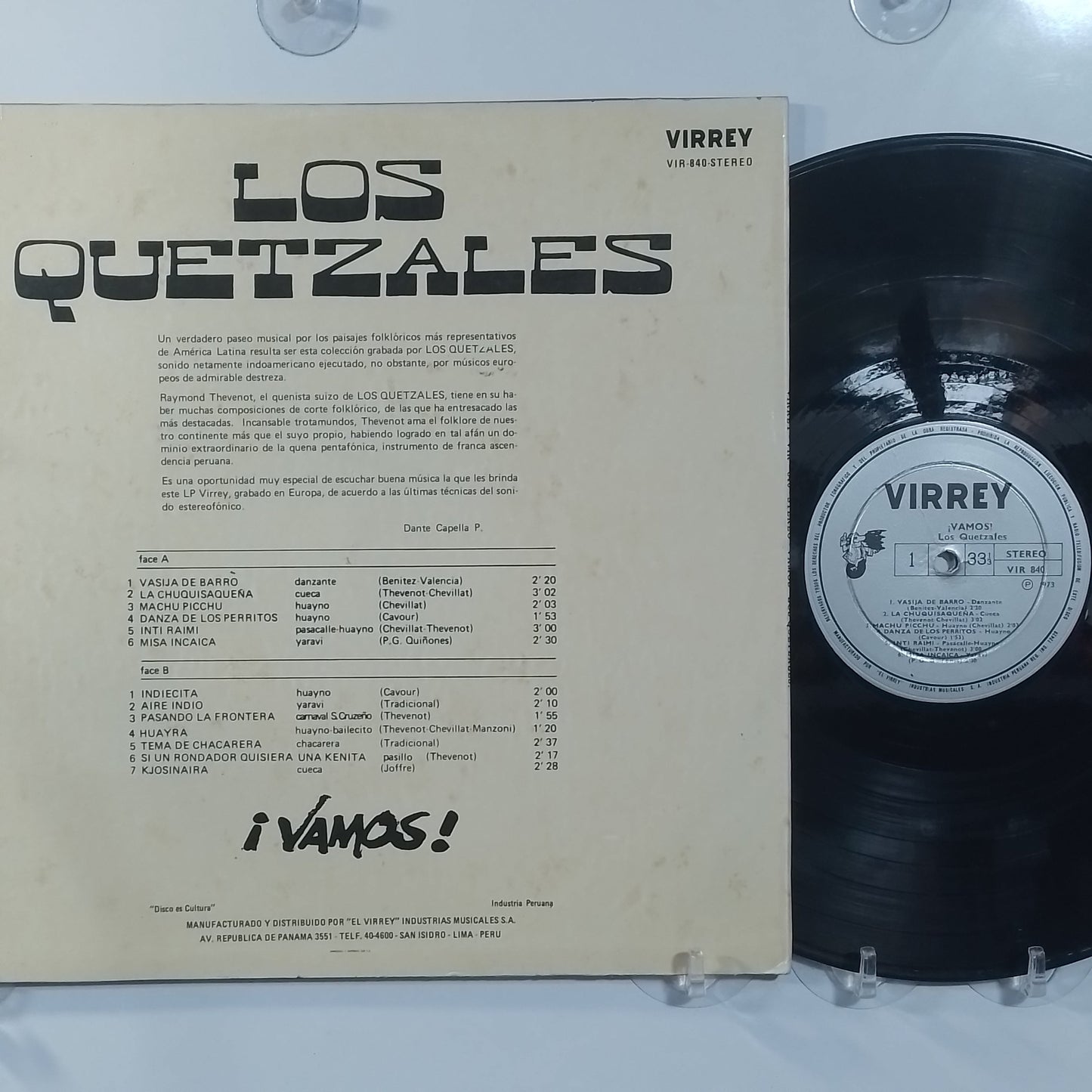 lp Los Quetzales ¡Vamos! made peru 1973 latin folk