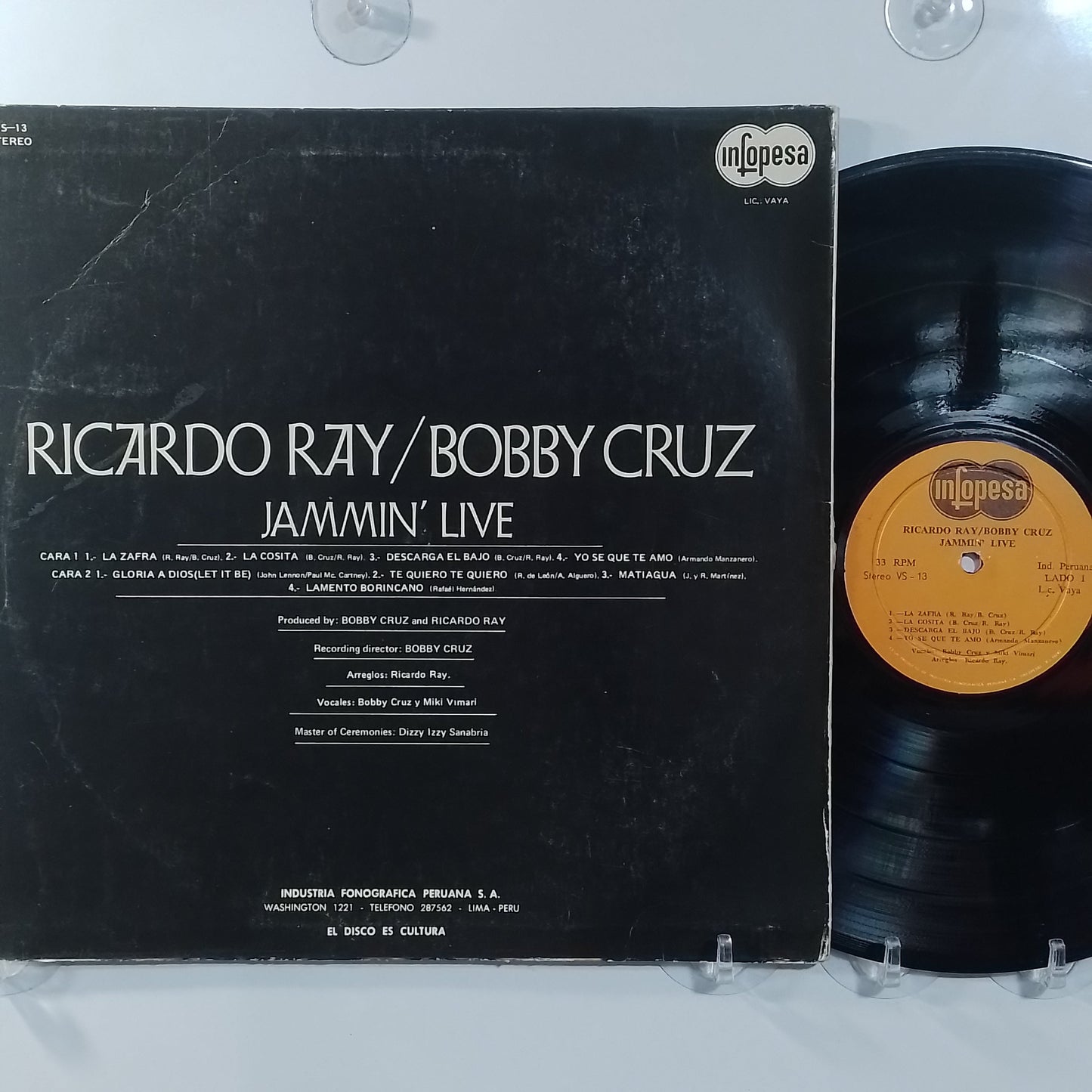 lp Ricardo Ray Bobby Cruz Jammin Live made peru 1972 descarga salsa latin