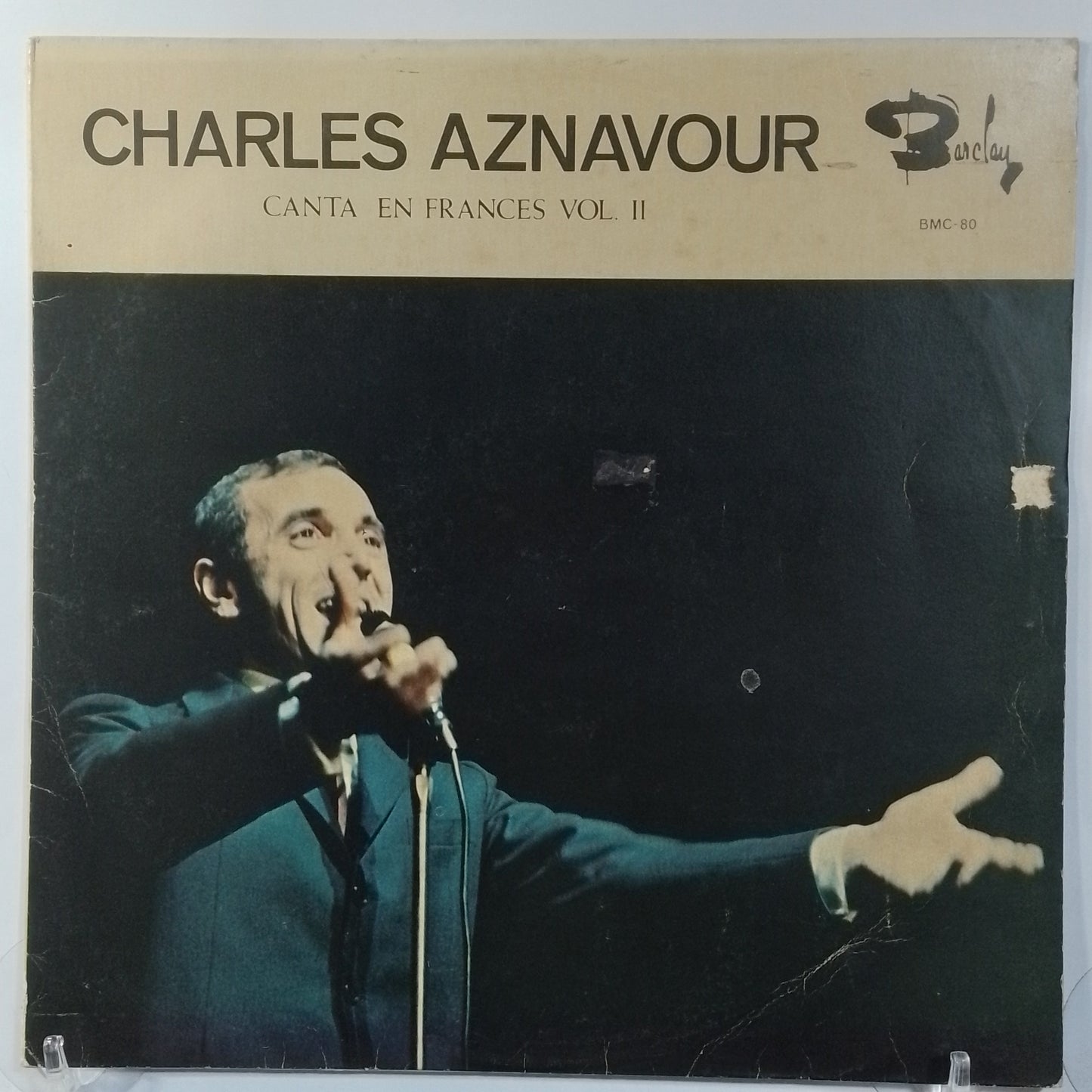 lp Charles Aznavour Canta en Frances Vol 2 made Peru 1970 balada pop