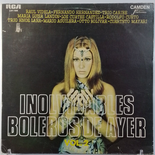 lp Inolvidables Boleros del Ayer Vol 2 raul videla mario aguilera rodolfo cueto varios made Peru 1980 latin bolero