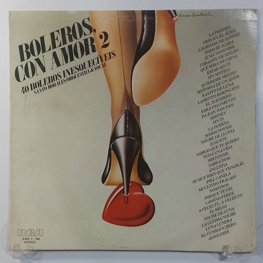 lp Santo Morales Orquestra & Vocal Boleros Con Amor 2 made Peru 1979 latin salsa bolero