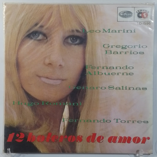 lp 12 Boleros de Amor leo marini gregorio barrios fernando albuerne varios made peru 1970 latin bolero