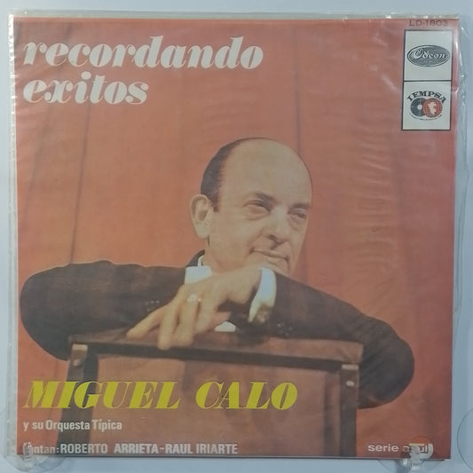 lp Miguel Calo y su Orquesta Tipica Recordando Exitos made peru 1968 tango folk