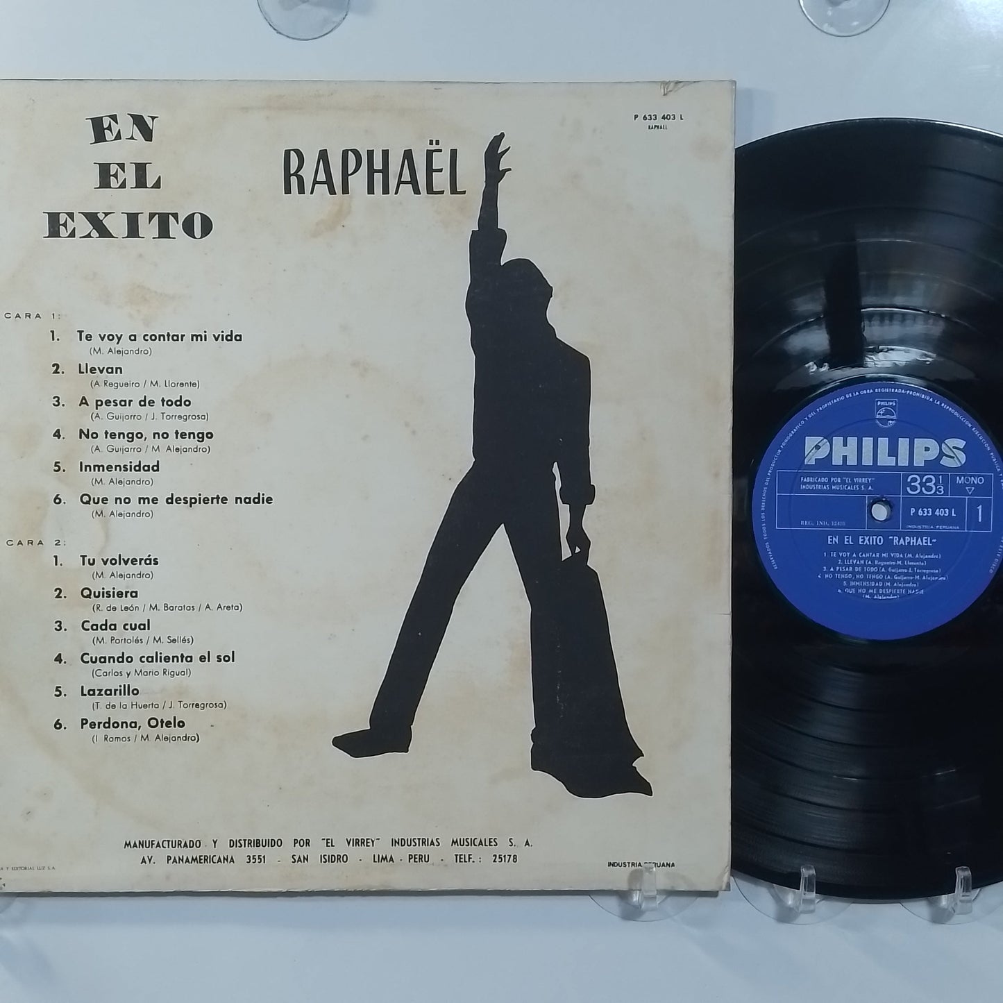 lp Raphael En el Exito Raphael made peru 1967 latin pop