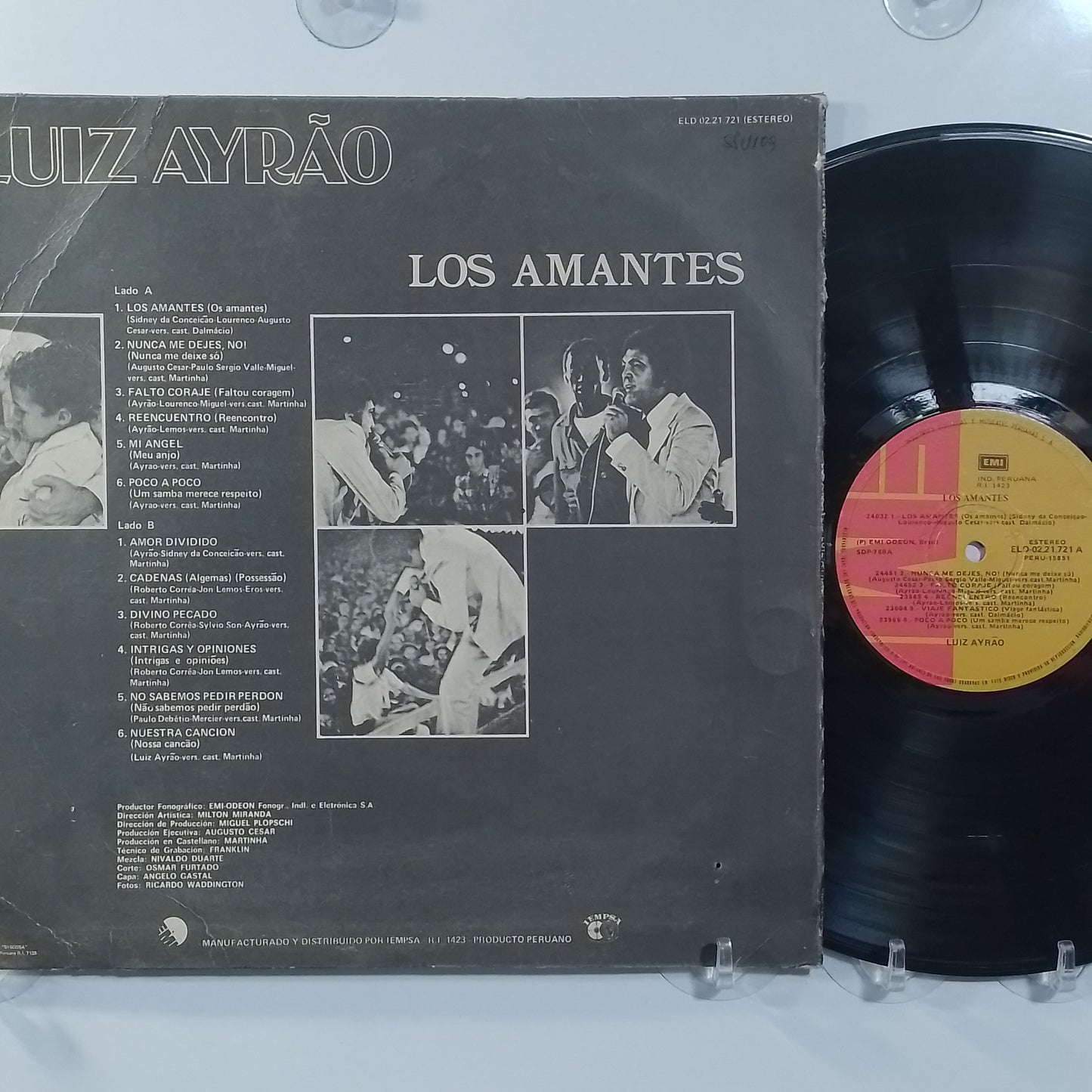 lp Luiz Ayrao Los Amantes made peru 1978 latin pop