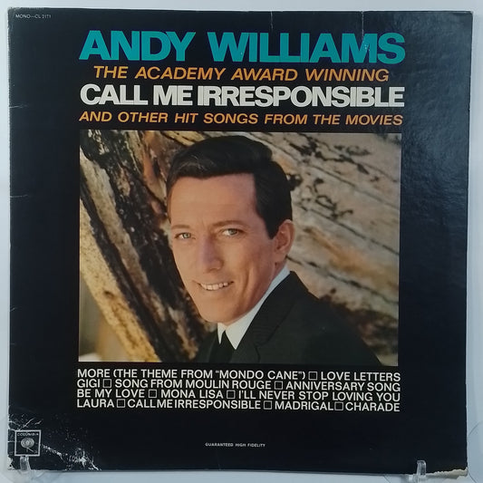 lp Andy Williams Call Me Irresponsible And Other Hit Songs From the Movies made usa 1964 jazz pop
