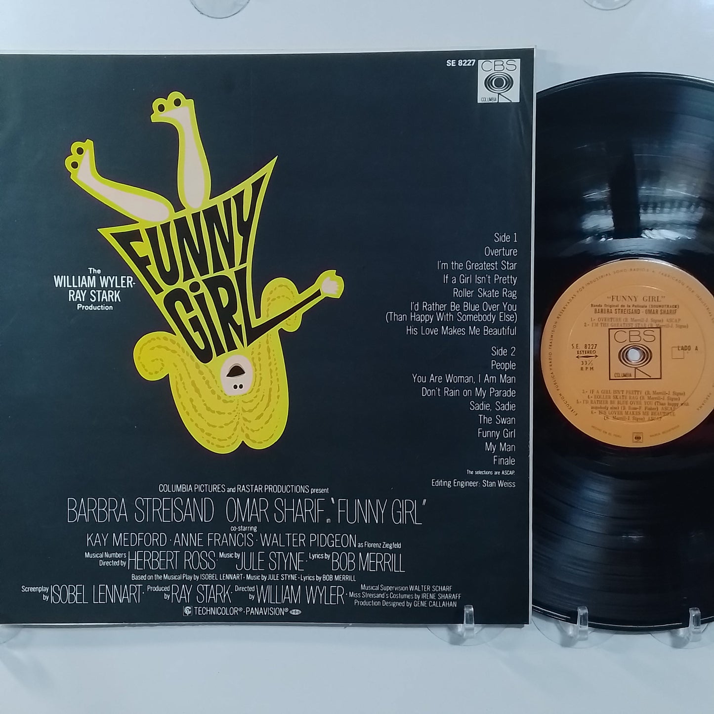 lp Funny Girl Barbra Streisand Omar Sharif made peru 1968 soundtrack