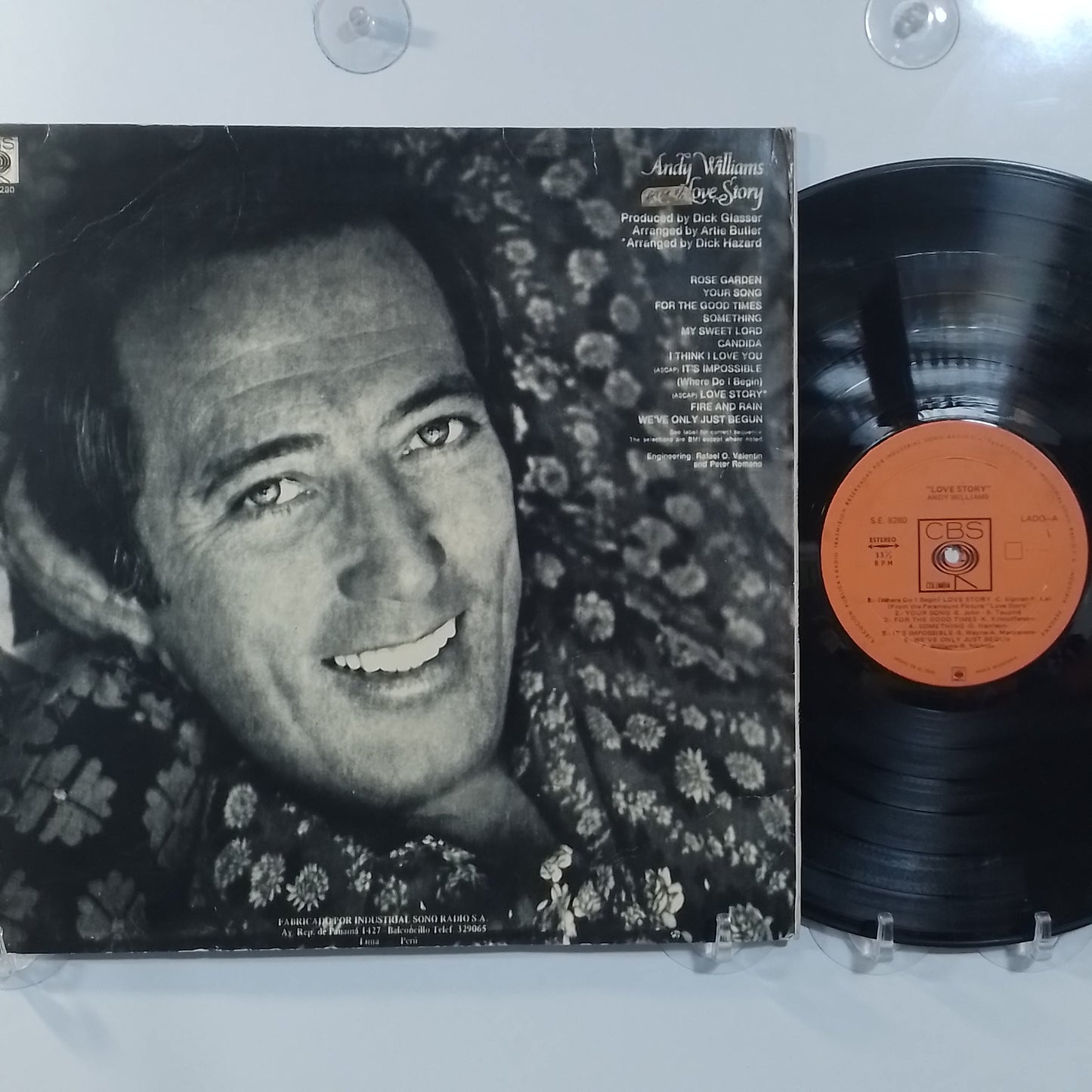 lp Andy Williams Love Story made peru 1971 jazz rock