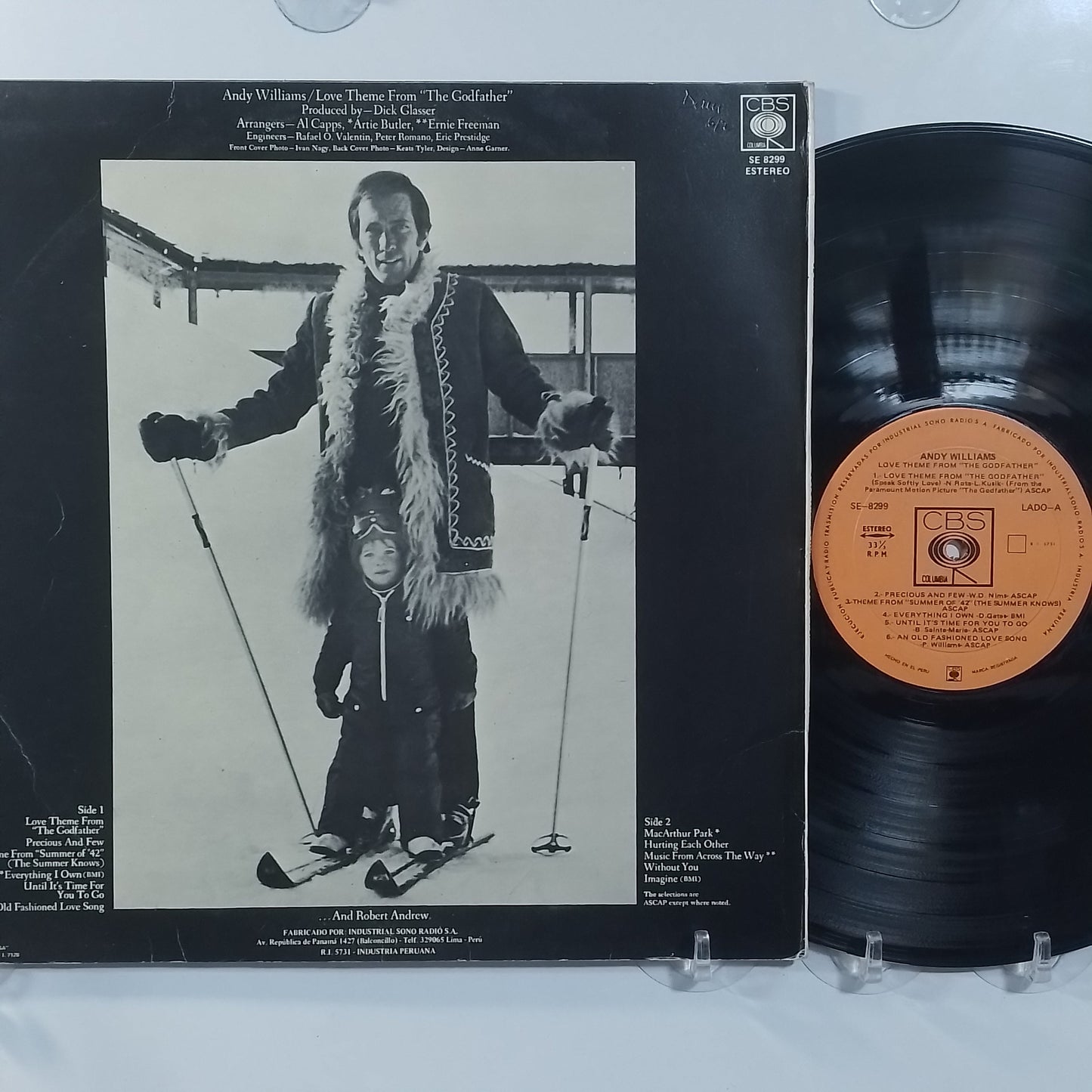 lp Andy Williams Love Theme From The Godfather made peru 1972 pop