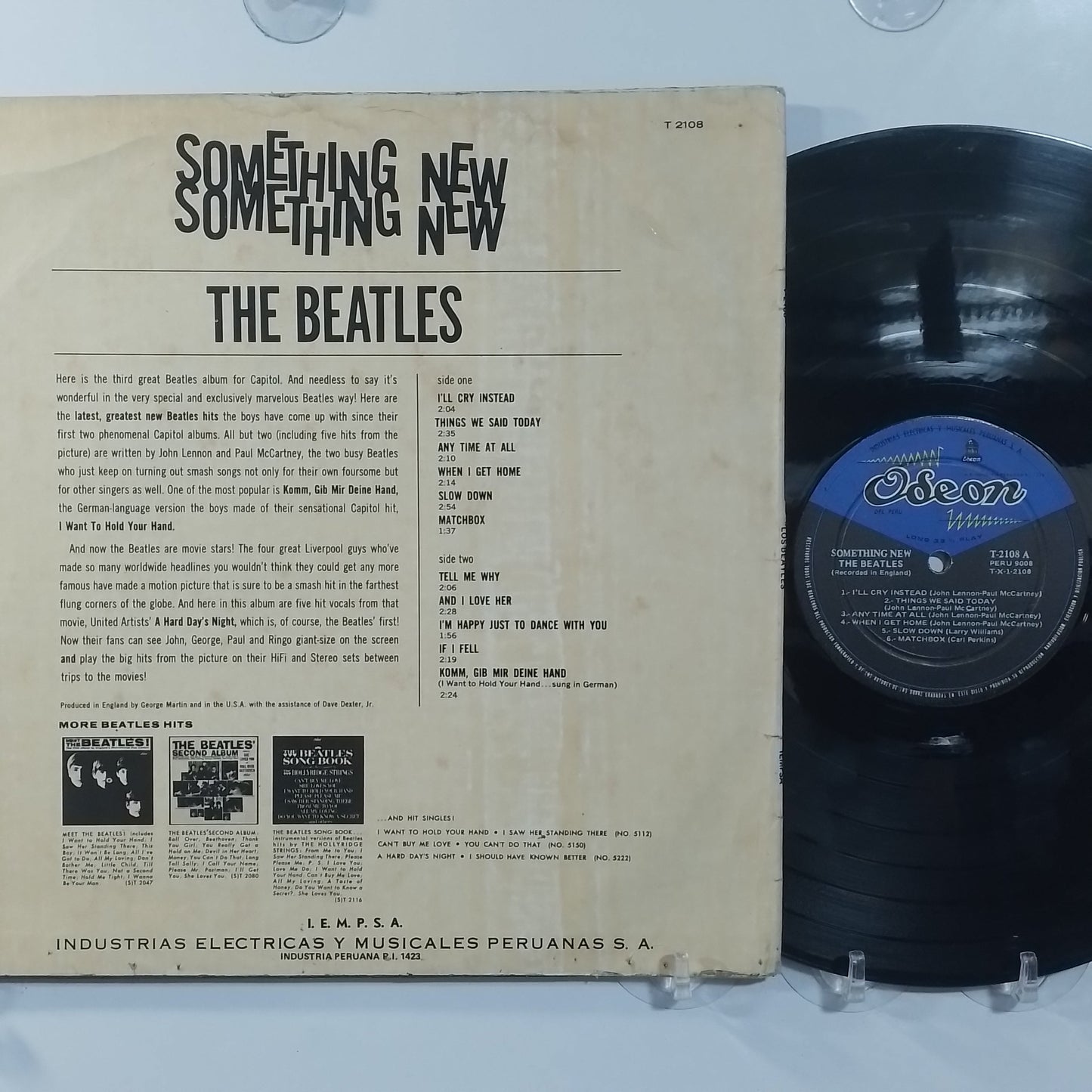 lp The Beatles Something New made peru 1964 pop rock