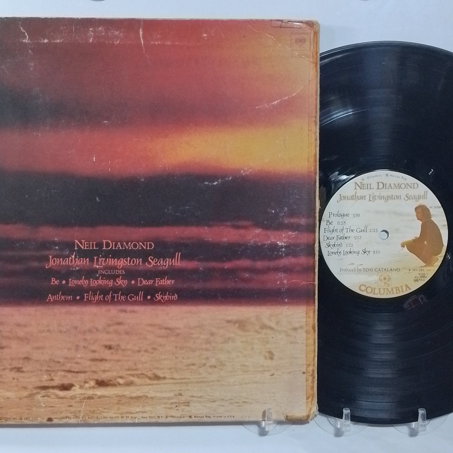 lp neil diamond jonathan livingston seagull Original Motion Picture Sound Track made usa 1973 gatefold rock soundtrack