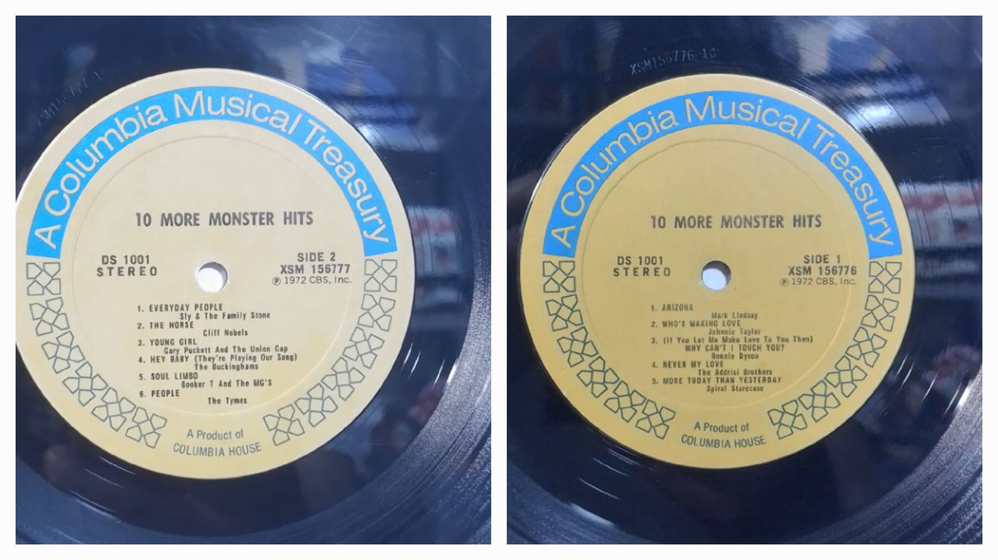 lp 10 More Monster Hits Mark Lindsay Sly & The Family Stone Gary Puckett And The Union Gap varios made usa 1972 rock