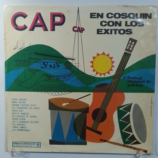 lp en cosquin con los exitos Jorge Cafrune Maria Helena Ruben Duran varios made argentina 1987 latin folk