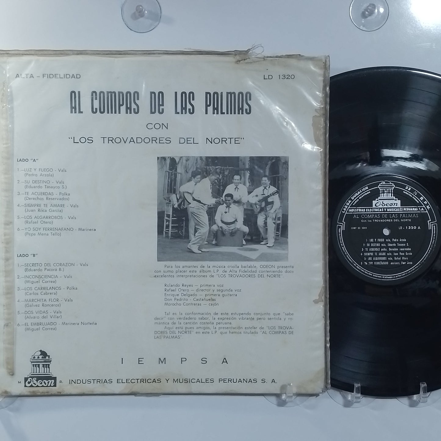 lp los trovadores del norte al compas de las palmas made peru 1962 criollo folk