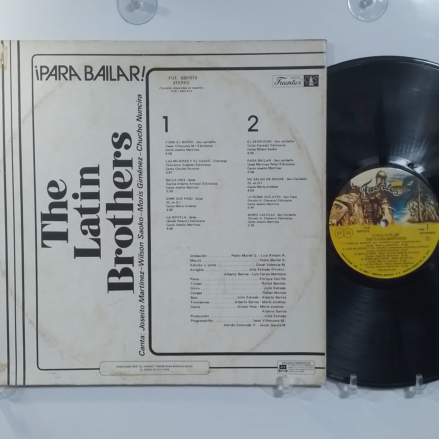 lp The Latin Brothers Para Bailar made peru 1986 latin salsa