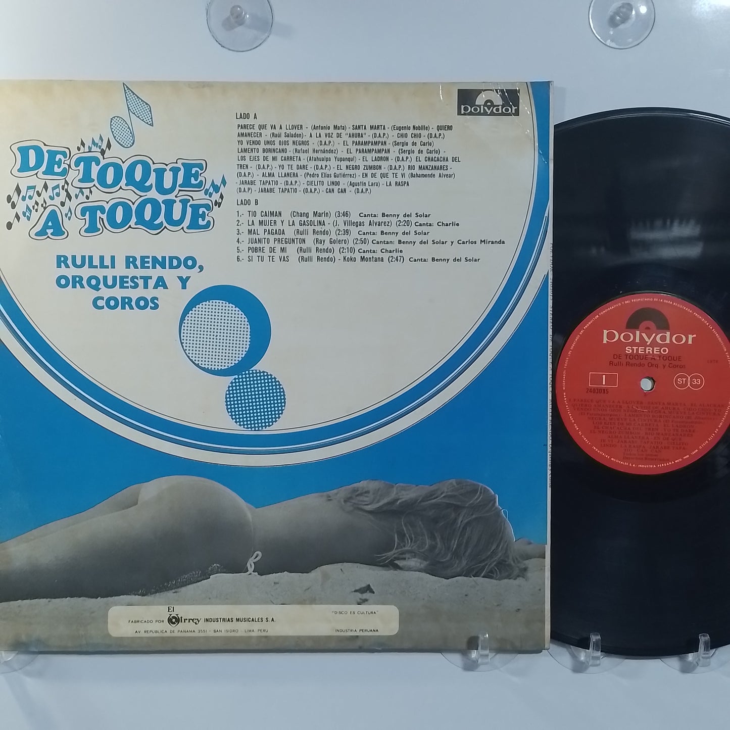 lp Rulli Rendo Orquesta y Coros De Toque A Toque made peru 1976 salsa cumbia