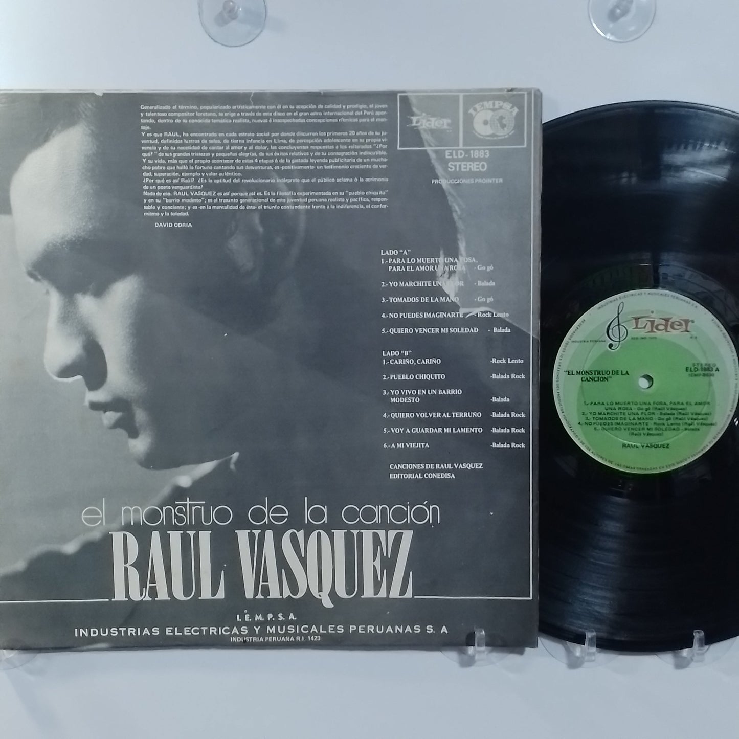 lp raul vasquez el monstruo de la cancion made peru 1970 latin rock pop