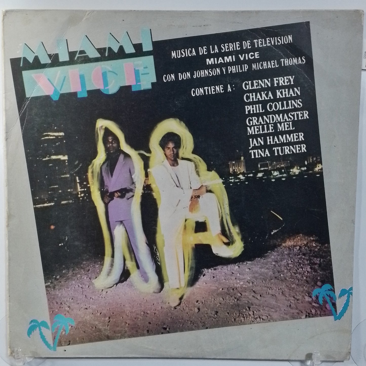 lp Miami Vice Phil Collins Chaka Khan Tina Turner varios made peru 1986 promocional soundtrack