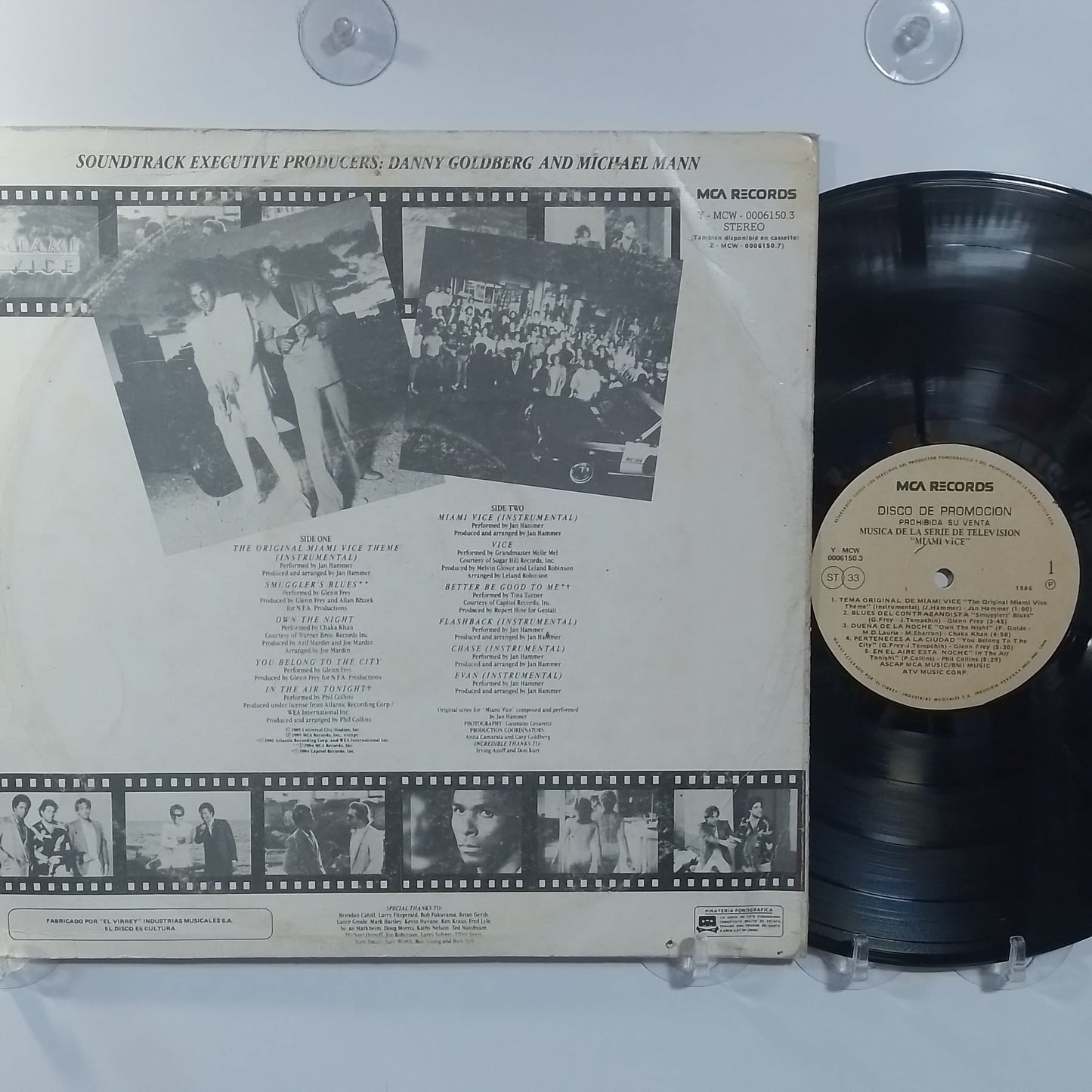lp Miami Vice Phil Collins Chaka Khan Tina Turner varios made peru 1986 promocional soundtrack