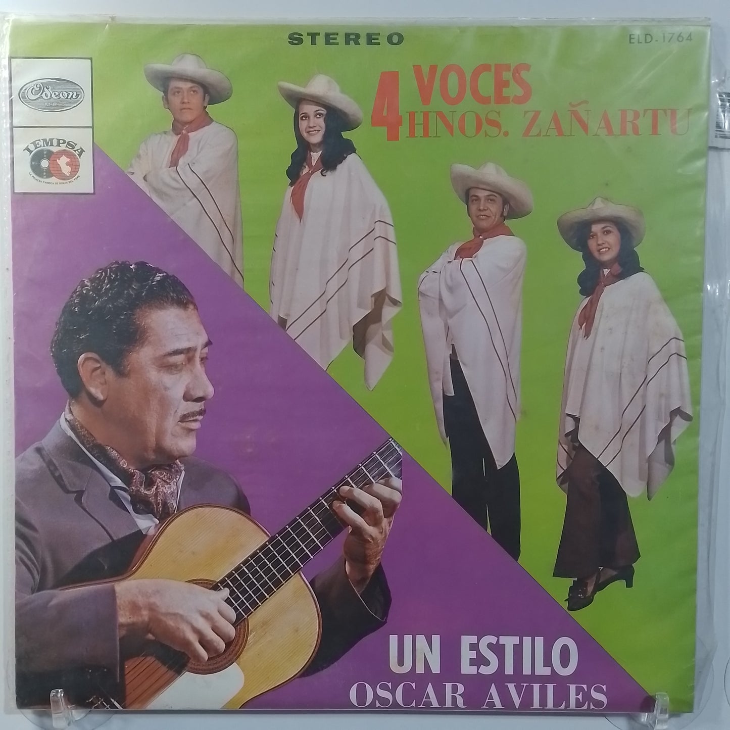 lp Los Zañartu con oscar aviles cuatro voces un estilo made peru 1983 criollo folk