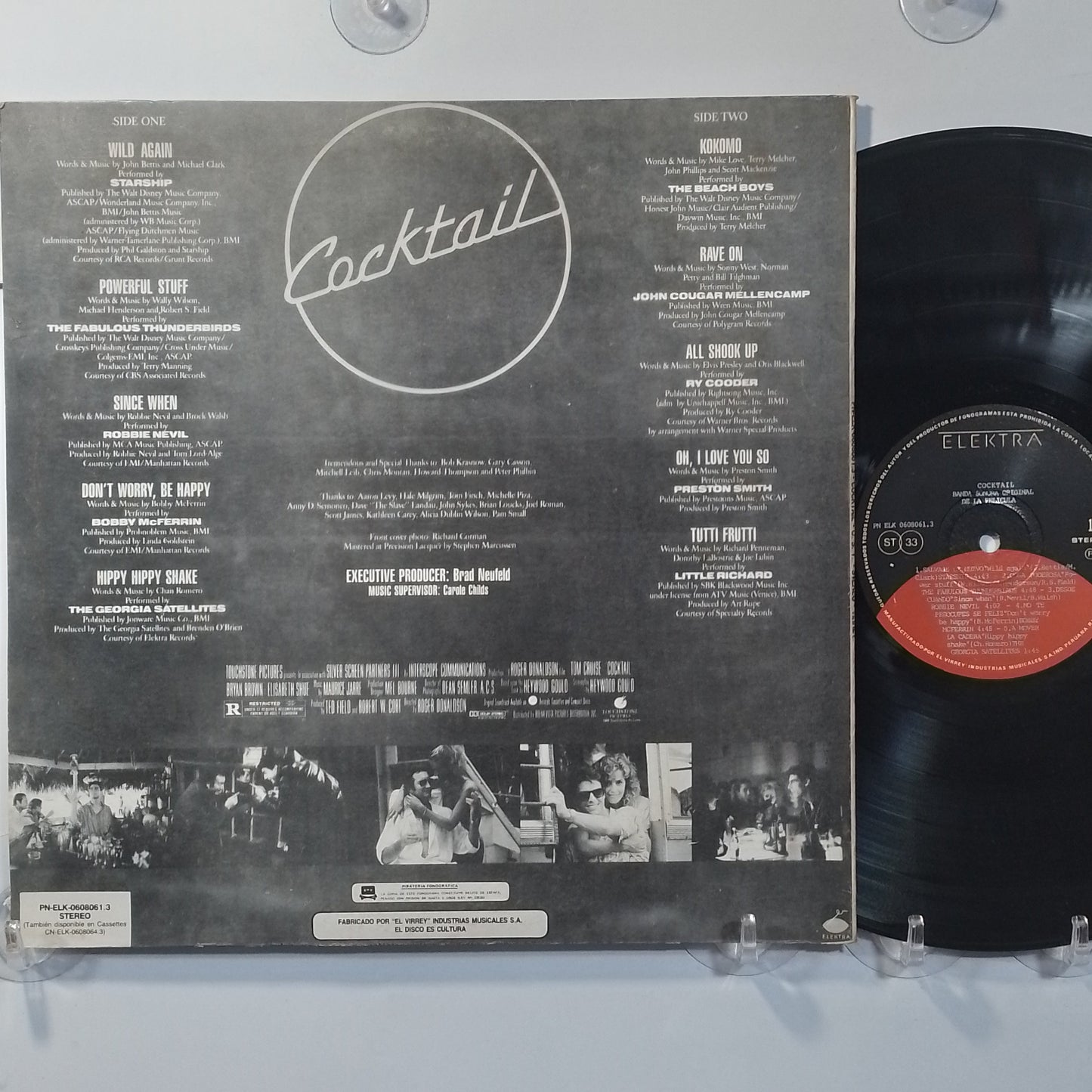 lp Cocktail Original Motion Picture Soundtrack Starship The Beach Boys Little Richard varios made peru 1988 soundtrack