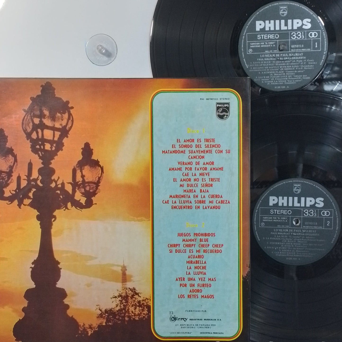 x2 lp Paul Mauriat Lo Mejor De Paul Mauriat made peru 1981 gatefold instrumental