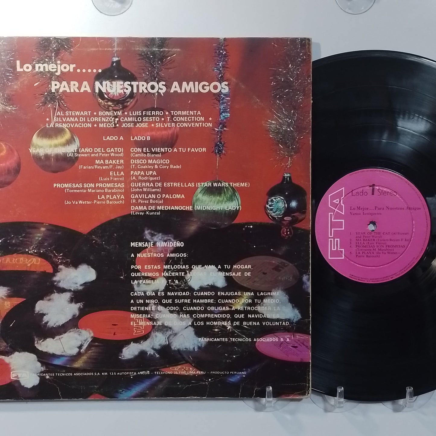 lp lo mejor para nuestros amigos boney m al stewart jose jose varios made peru 1968 pop rock
