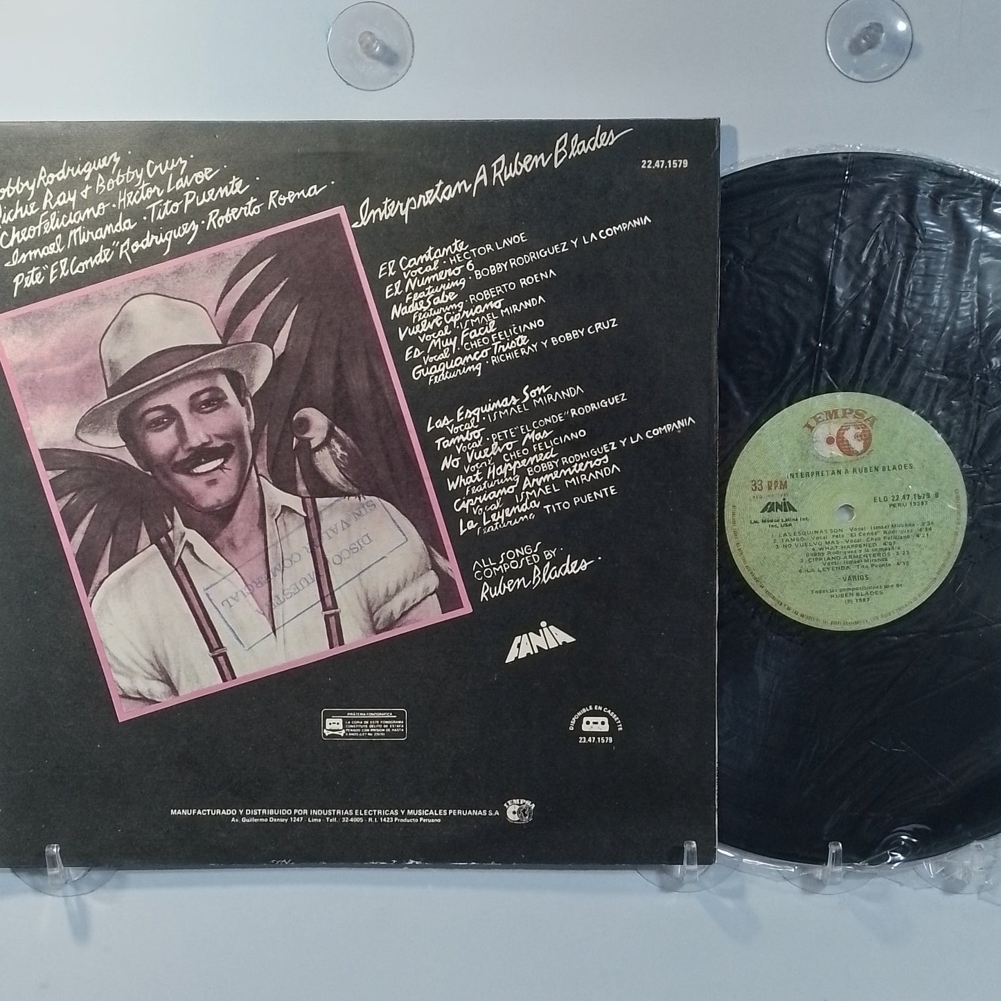 lp interpretan a ruben blades hector lavoe ismael miranda cheo feliciano varios made peru 1987 sellado salsa